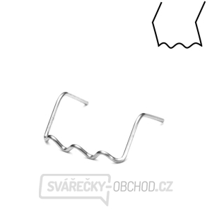 PU8L - sada 100 ks sponky tvaru zahnutého U z nerezové oceli, Ø 0,8 mm gallery main image