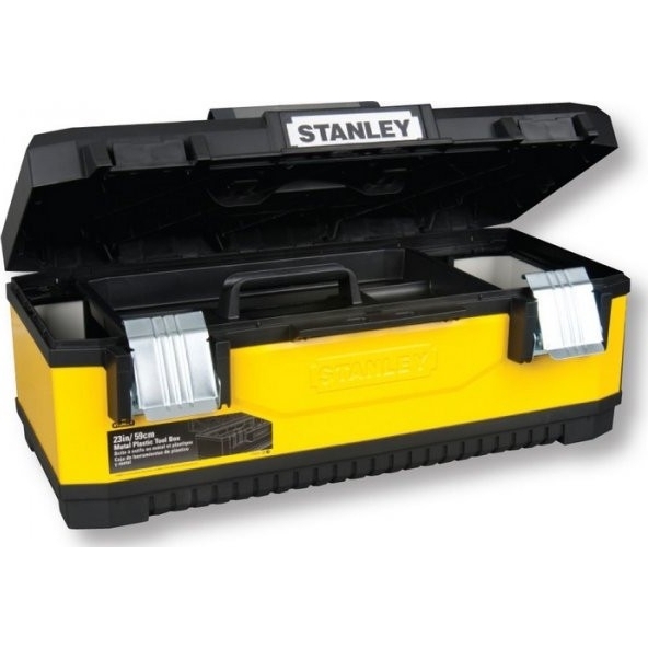 Levně Kovoplastový box na nářadí - žlutý Stanley 66 x 29 x 22 cm 1-95-614