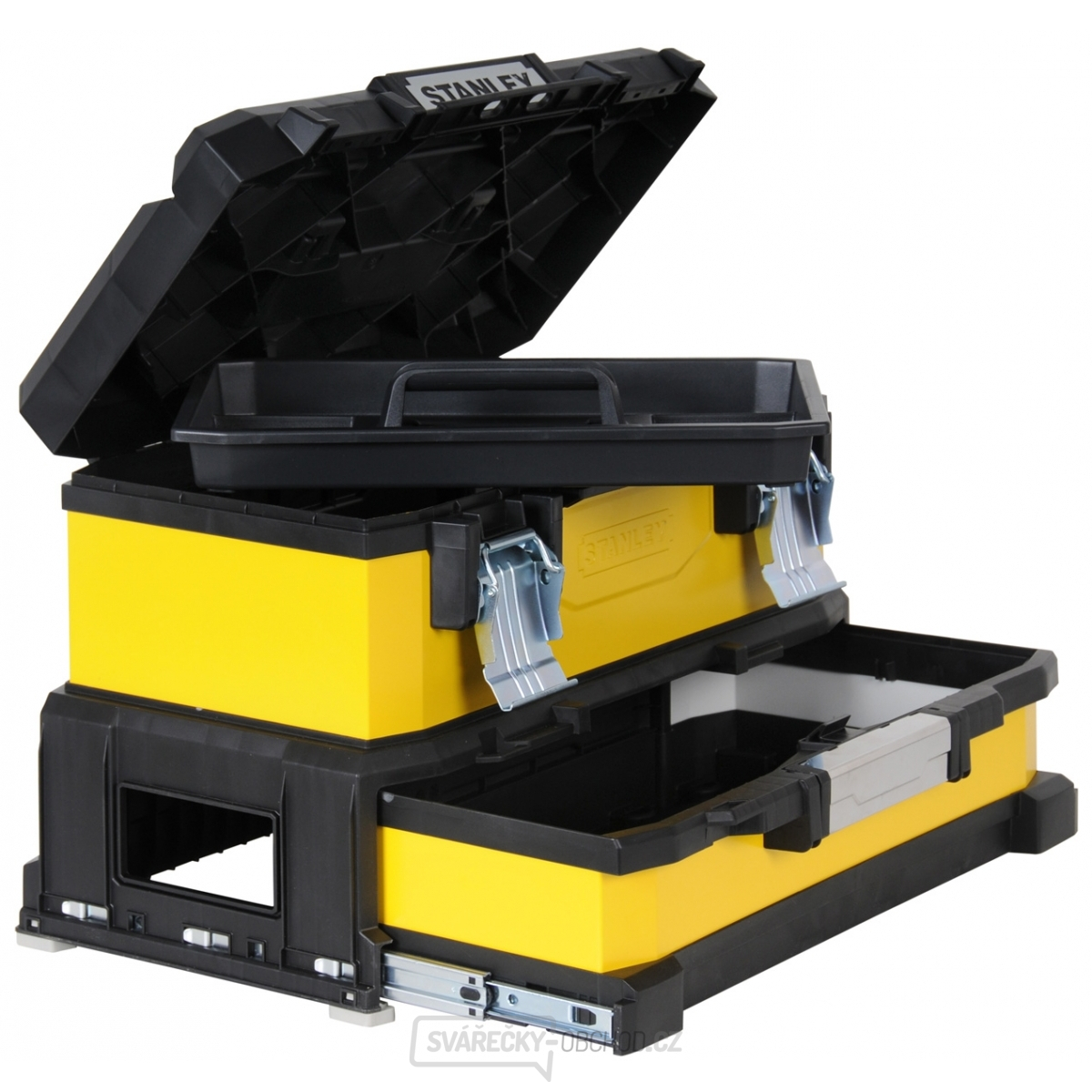 Kovoplastový box na nářadí se zásuvkou Stanley Kovoplastový box na nářadí se zásuvkou Stanley gallery main image