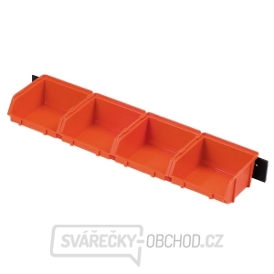 Plastový zásobník 4 ks + lišta Plastový zásobník 4 ks + lišta gallery main image