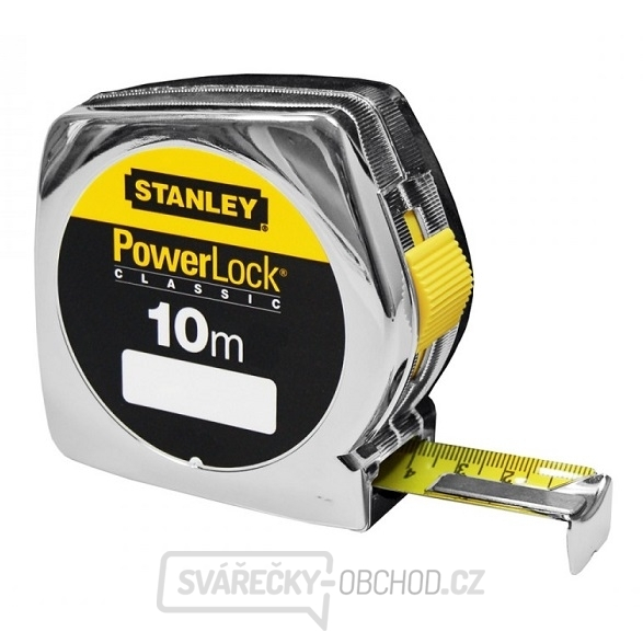 Svinovací metr Powerlock 10m x 25mm s plastovým ABS pouzdrem Stanley
