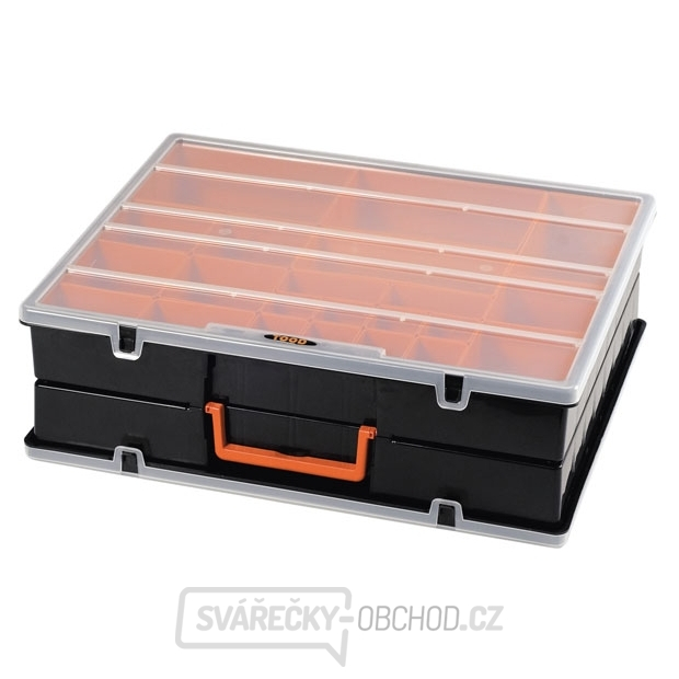 Plastový organizér 420x350x125mm oboustranný - 44 pozic