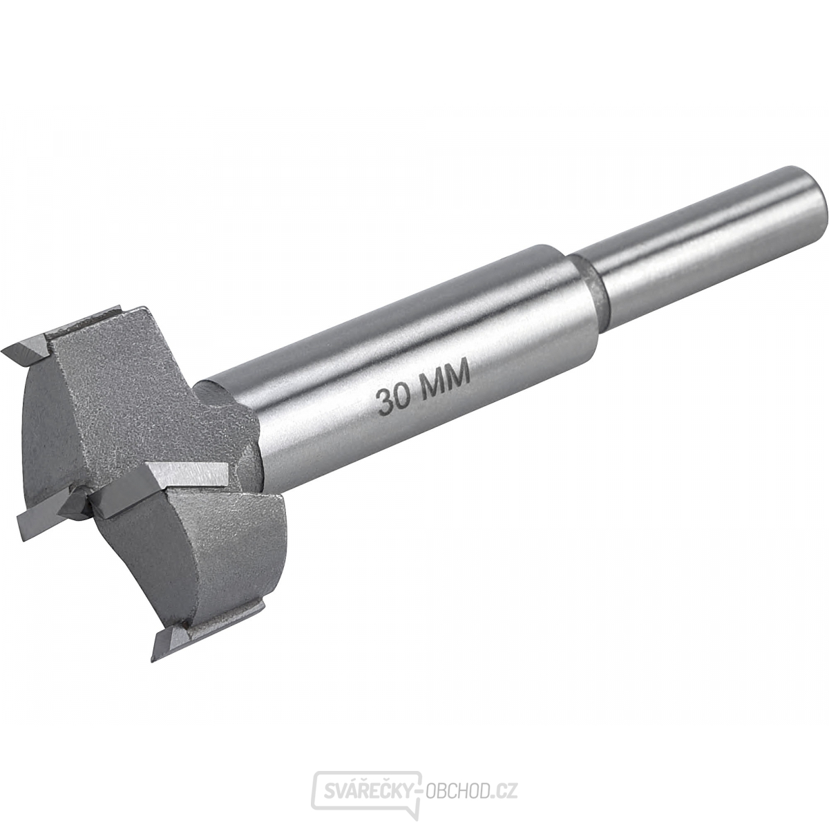 Fréza čelní-sukovník do dřeva s SK plátky, průměr 30mm, stopka 8mm