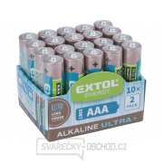 Baterie alkalické ULTRA +, 1,5V AAA (LR03) - 20 ks Náhled