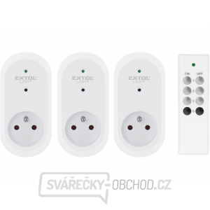Zásuvka dálkově ovládaná 3ks, základní sada s ovladačem, dosah 30m Zásuvka dálkově ovládaná 3ks, základní sada s ovladačem, dosah 30m gallery main image