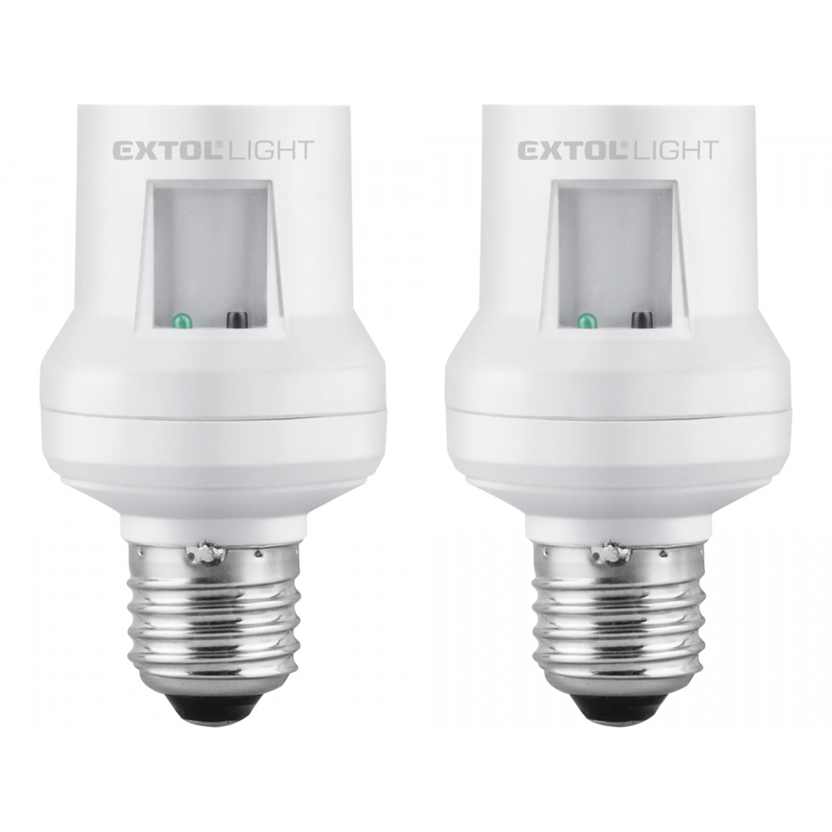 EXTOL LIGHT Objímka na žárovku dálkově ovládaná, rozšiřující sada, max. 60W žárovka, E27, dosah 30m - 2 ks