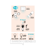 Objímka na žárovku dálkově ovládaná, rozšiřující sada, max. 60W žárovka, E27, dosah 30m - 2 ks Náhled