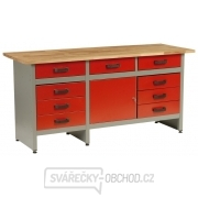 MARS - pracovní stůl 9x zásuvka, 1x dvířka - 1710x610x800mm gallery main image