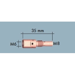 TR-WELD Mezikus MB 25 M8/M6 35 mm dlouhý 142.0001