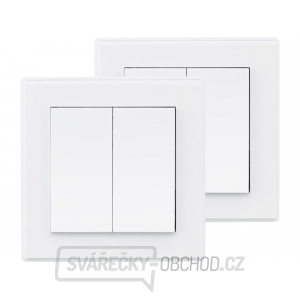 Vypínač/ovladač, dvojitý - 2 ks Vypínač/ovladač, dvojitý - 2 ks gallery main image
