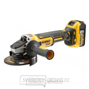 Akumulátorová úhlová bruska bezuhlíková 125mm DeWalt DCG405P2, 2x 5,0 Ah + kufr Náhled