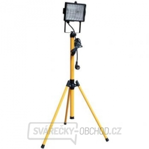 Halogen se stativem 500W, výška 1-1,75 m s ochrannou mřížkou Halogen se stativem 500W, výška 1-1,75 m s ochrannou mřížkou gallery main image
