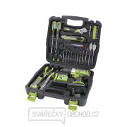 Aku vrtací šroubovák EXTOL 12V Li-ion s nářadím, sada 46ks Aku vrtací šroubovák EXTOL 12V Li-ion s nářadím, sada 46ks gallery main image