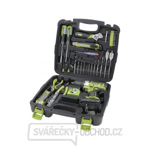 Aku vrtací šroubovák EXTOL 12V Li-ion s nářadím, sada 46ks Aku vrtací šroubovák EXTOL 12V Li-ion s nářadím, sada 46ks gallery main image