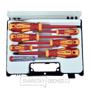 Šroubováky elektrikářské se zkoušečkou, sada 7ks, 3x(-),3x(PH), CrV Šroubováky elektrikářské se zkoušečkou, sada 7ks, 3x(-),3x(PH), CrV gallery main image