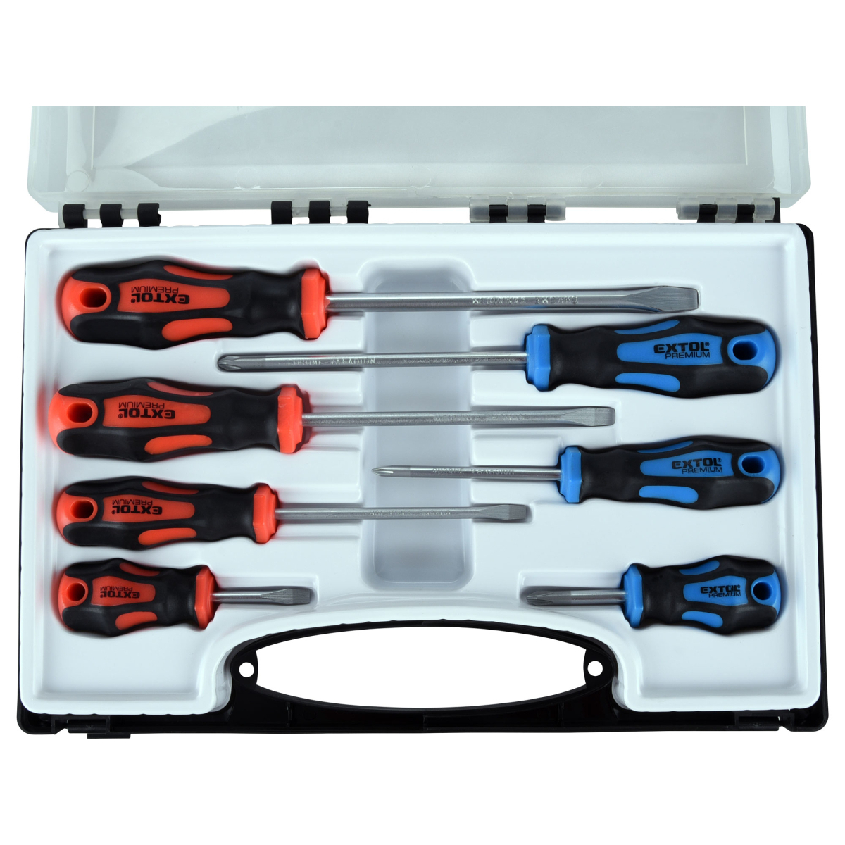 EXTOL PREMIUM Šroubováky - sada 7ks, 4x(-),3x(PH), CrV 8819257