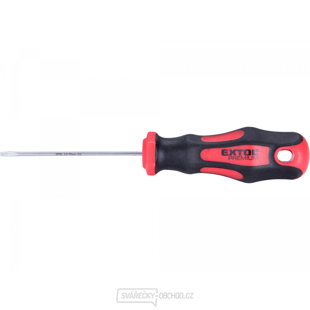 Šroubovák plochý, (-) 2,5x75mm, CrV