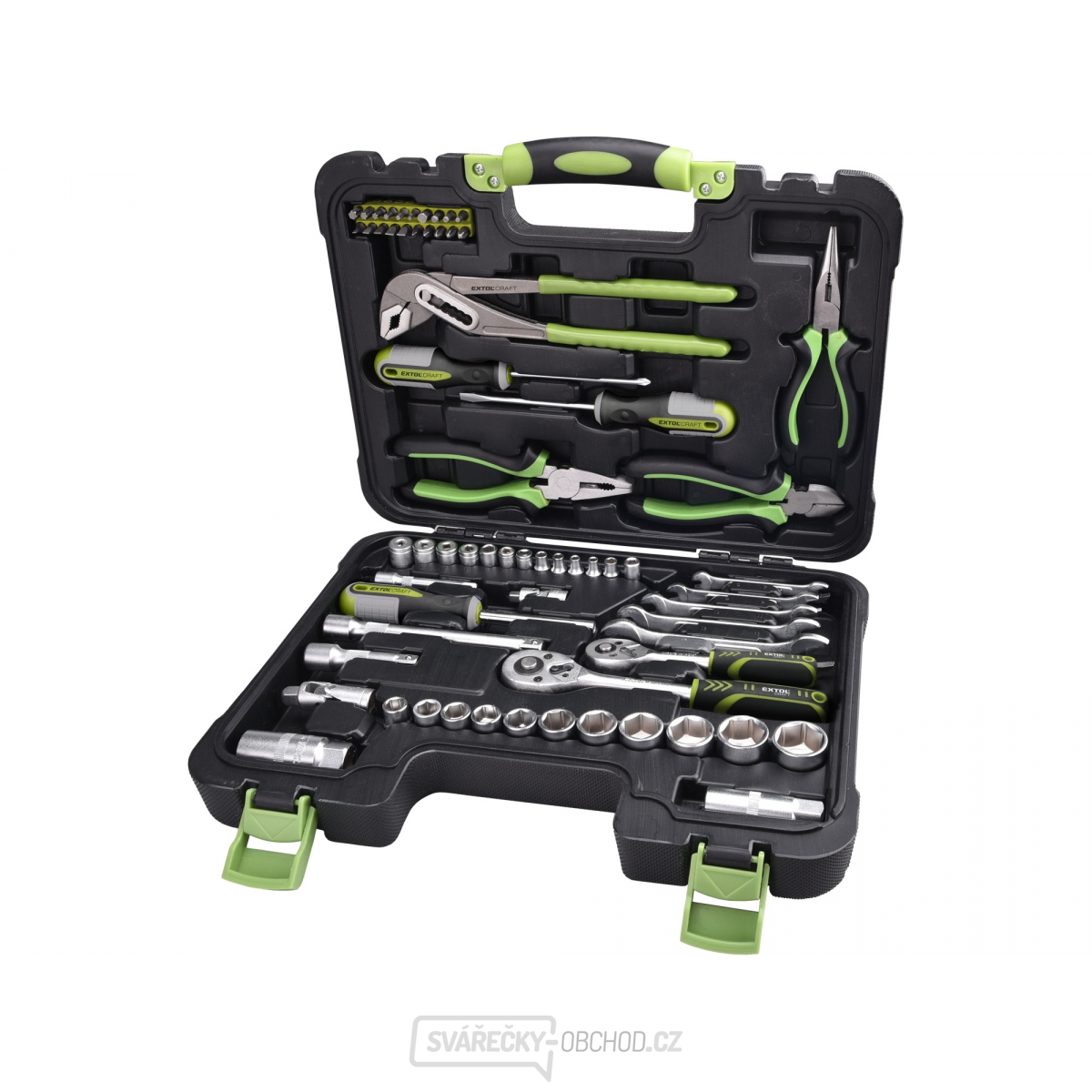 Sada 65ks nářadí, CrV, 1/4", 3/8"