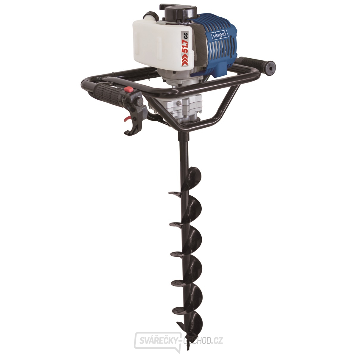 Scheppach EB 1700 půdní vrták + 3 vrtáky