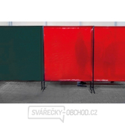 TransEco ochranná zástěna 2050 V, červená 2050 × 1870 mm gallery main image