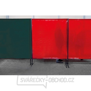 TransEco ochranná zástěna 2050 V, červená 2050 × 1870 mm TransEco ochranná zástěna 2050 V, červená 2050 × 1870 mm gallery main image