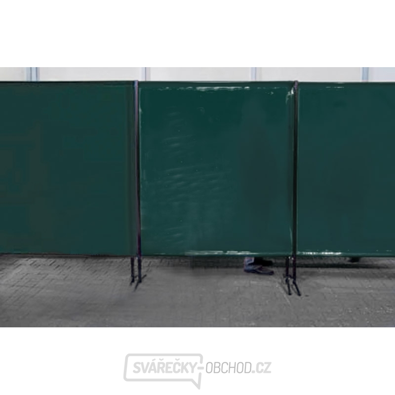 TransEco ochranná zástěna 1450 V, tmavě zelená 1450 × 1870 mm