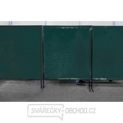 TransEco ochranná zástěna 1450 V, tmavě zelená 1450 × 1870 mm gallery main image