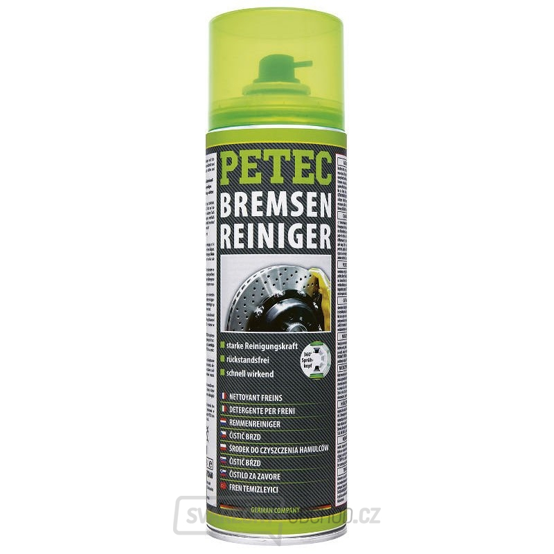 Čistič brzd a součástí motorů - PETEC Bremsenreiniger sprej
