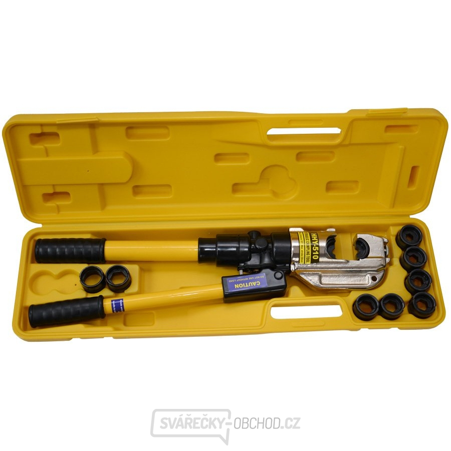 Pákové hydraulické krimpovací kleště pro trubková kabelová oka a spojky PKT-510