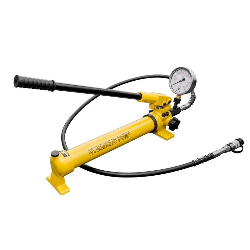 Levně Ruční hydraulická pumpa dvourychlostní s tlakoměrem HHB-700B 890600HHB700B