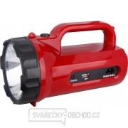 Solight LED svítilna nabíjecí s power bankem, 5W, 235lm, červená gallery main image