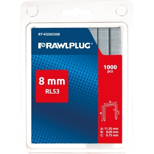 Levně Spony RL53 8mm - 1000ks RT-KSS05308