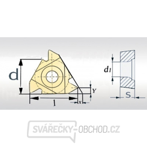 Břitové destičky 60° IR 16IRA60, 5 ks