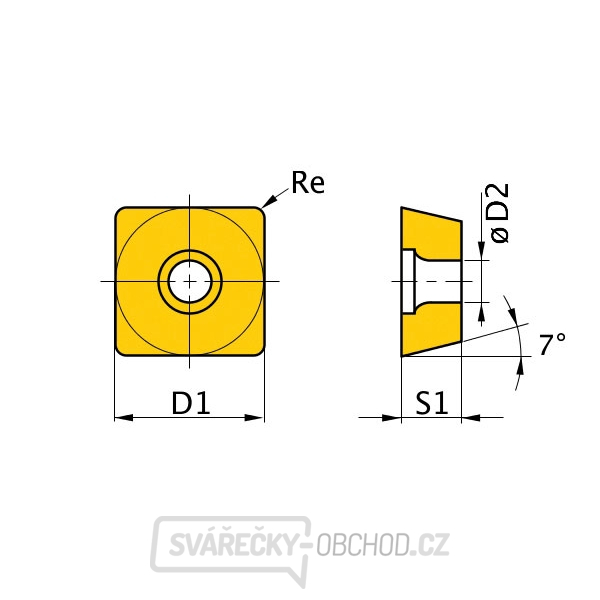 Břitové destičky S/90°, 5 ks Břitové destičky S/90°, 5 ks gallery main image