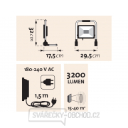 Reflektor LED, 3200lm, se stojanem náhled