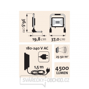 Reflektor LED, 4500lm, se stojanem Reflektor LED, 4500lm, se stojanem náhled