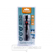 Svítilna 100lm CREE + 150lm COB s magnetem, CREE 3W XPE LED, 3W COB, 4x AAA náhled