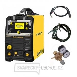 GeniMig 250 LCD KOWAX + svařovací kabely + hořák + ventil gallery main image