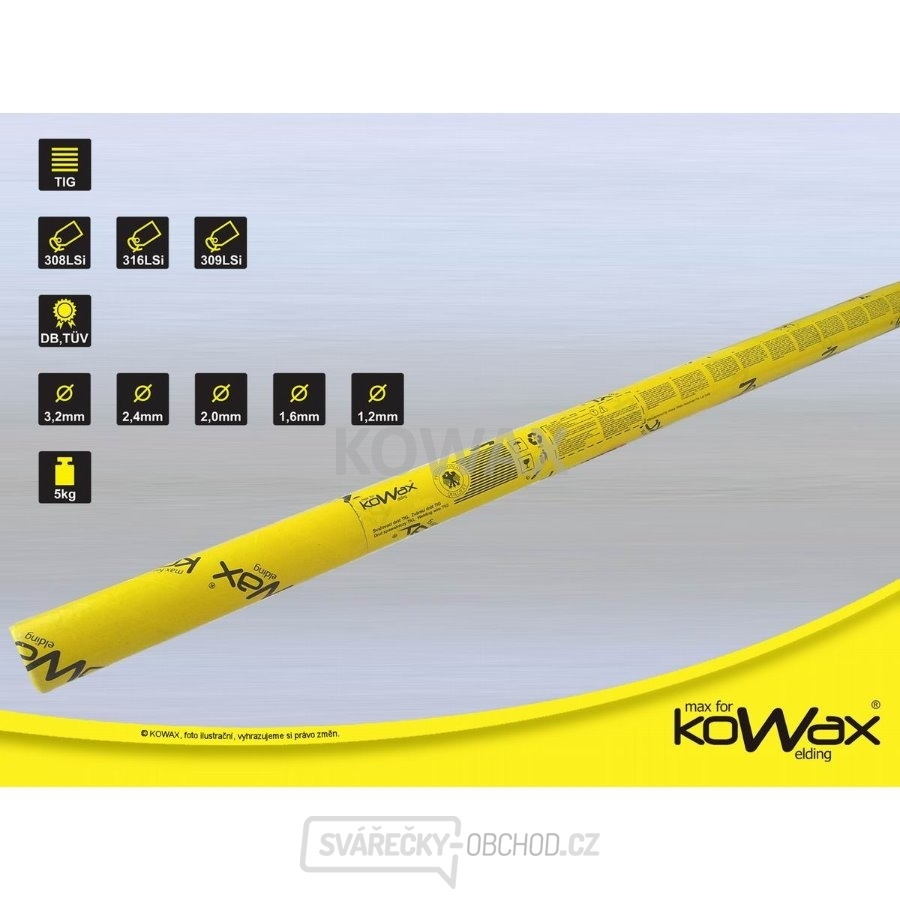 347 TIG 2,0mm 5kg svařovací drát Kowax