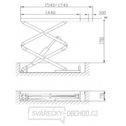 SET 3 MAXI - Automatická zouvačka TC03, vyvažovačka TW02 3D a nůžkový zvedák do podlahy náhled