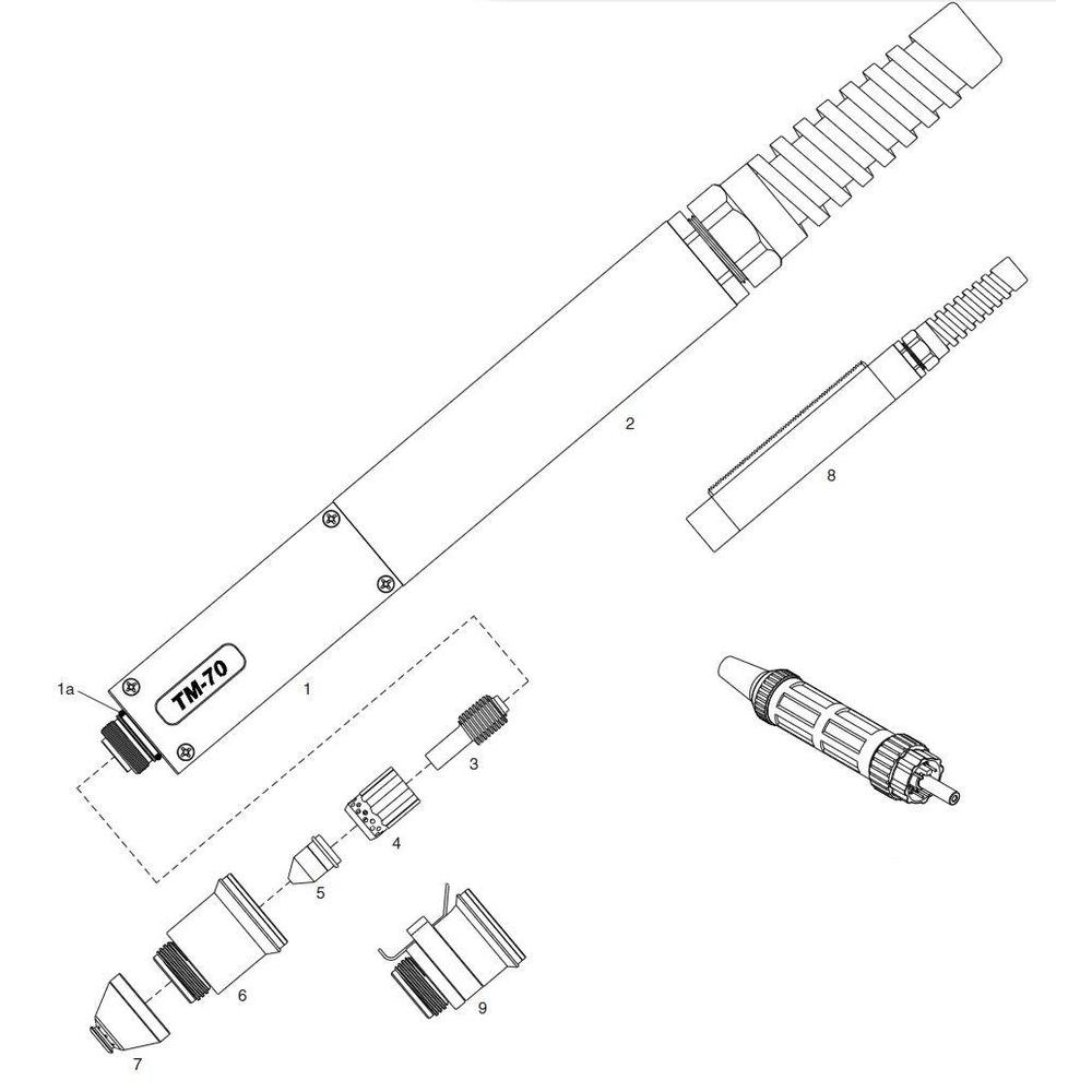 ALFA IN Hořák Plasma TM-70 8 m PEGAS 60, 101, 121 CNC 5932