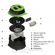 Vysavač flexCAT 112 Q třída B pro suché sání Vysavač flexCAT 112 Q třída B pro suché sání náhled