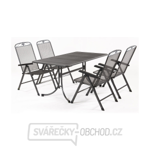 MWH Basanis 4+ sestava nábytku z tahokovu (4x pol. křeslo Savoy, 1x stůl Universal 160) gallery main image