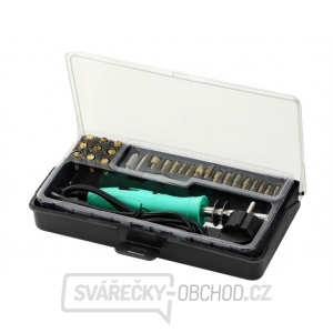 Pájecí/vypalovací pero 10W/ 30W s nástavci, 27 hrotů + box Pájecí/vypalovací pero 10W/ 30W s nástavci, 27 hrotů + box gallery main image