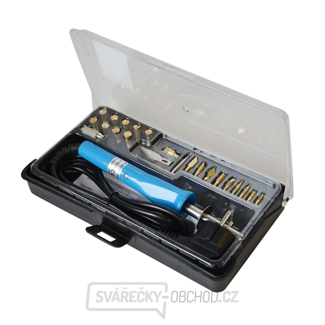 Pájecí/vypalovací pero 30W s nástavci, 20 hrotů + box