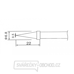 Hrot C1-2 pro pájky ZD-30C,ZD-99,ZD-8906,ZD-8906L Hrot C1-2 pro pájky ZD-30C,ZD-99,ZD-8906,ZD-8906L