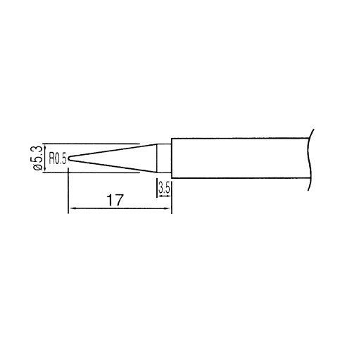 Hrot N1-1 pro pájky ZD-200ND, ZD-707N, ZD-707NL, 06530049, 06530005, 06530050, 06530051, 06530088 06540111
