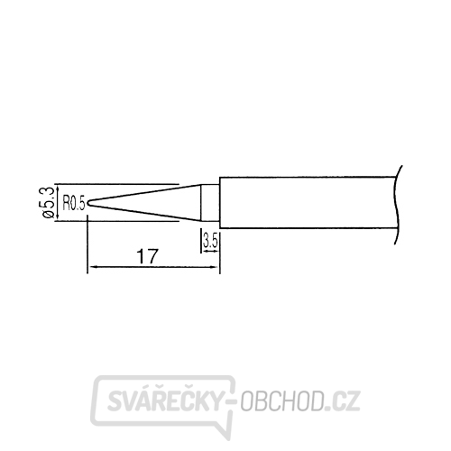 Hrot N1-1 pro pájky ZD-200ND, ZD-707N, ZD-707NL, 06530049, 06530005, 06530050, 06530051, 06530088 Hrot N1-1 pro pájky ZD-200ND, ZD-707N, ZD-707NL, 06530049, 06530005, 06530050, 06530051, 06530088 gallery main image