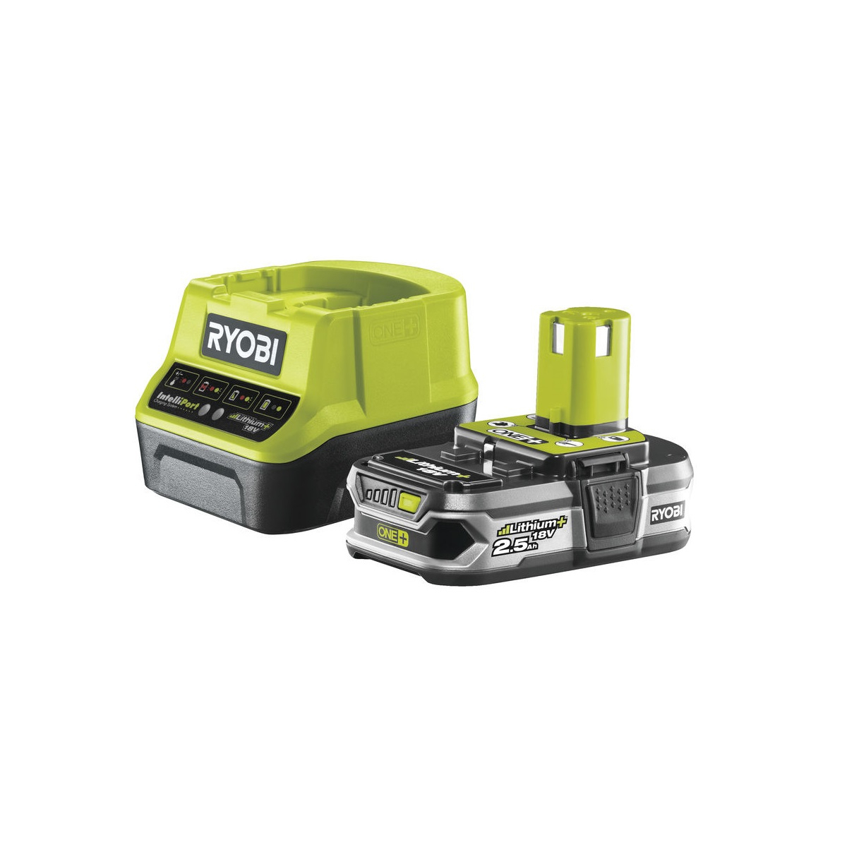 RYOBI Sada 18 V lithium iontová baterie 2,5 Ah s nabíječkou RC18120 ONE+