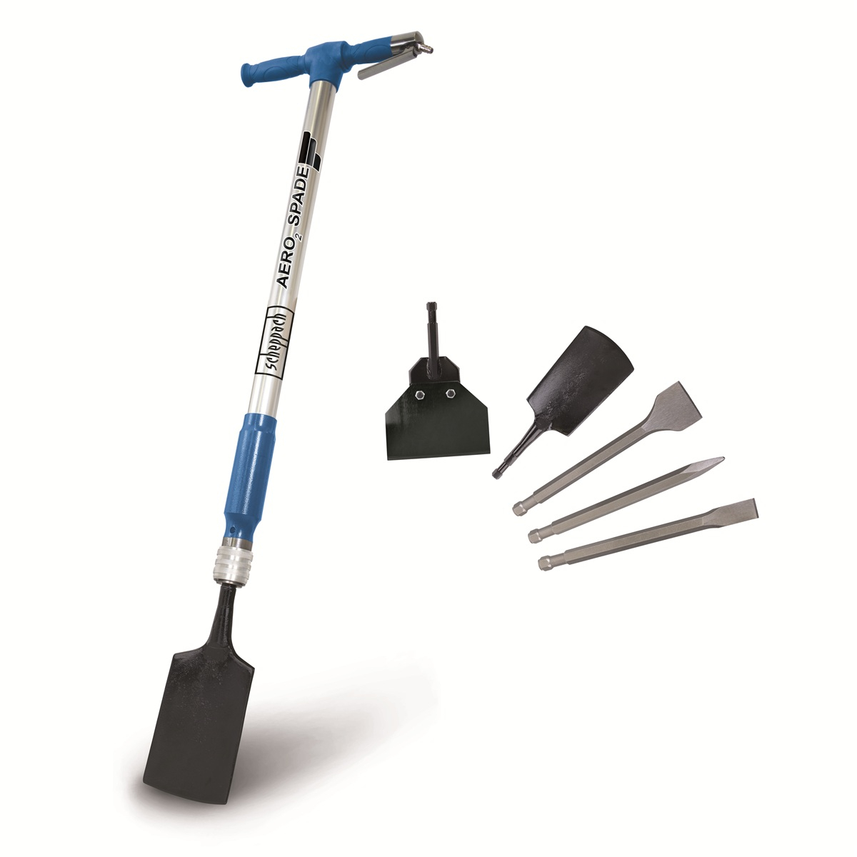 Pneumatický multifunkční nástroj 5 v 1 AERO 2 SPADE Scheppach 5909601900